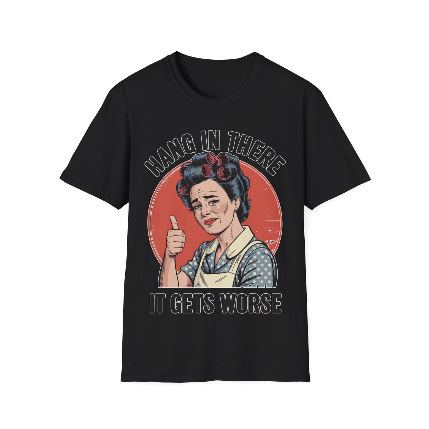 Hang In There Vintage Mom T-Shirt — Retro Encouraging Graphic Tee